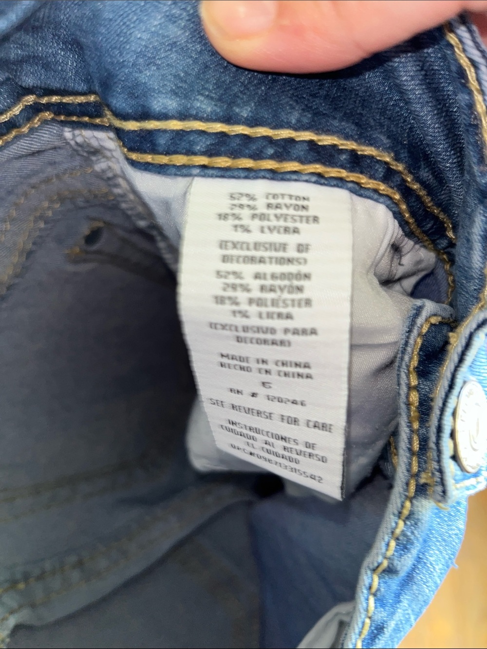 Wallflower Skinny Jeans in Light Blue Wash - Picture 5 of 5